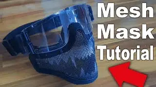 Custom Airsoft Mesh Mask Tutorial - Vampire Design