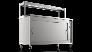Nordstar STC1500 Hot Cupboard and Gantry Combo