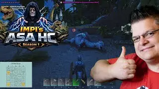 ARK Survival Ascended Hardcore - Impi&acute;s HC Projekt Season1 - 2Tag Ich darf nicht schwimmen & Regen 😱