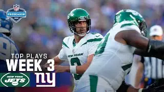 New York Jets Top Plays vs. New York Giants | 2023 Preseason Week 3