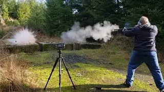 Charles Daly AR12s shotgun with slug versus watermelon