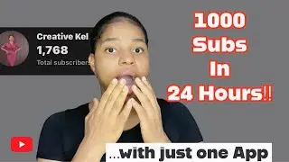 How To Get 1,000 Subscribers in 24 Hours Using Just One App #seo