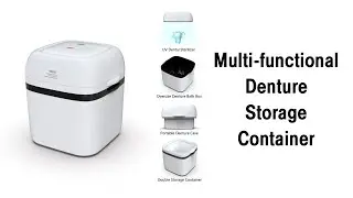 How to use multi-functional denture storage container