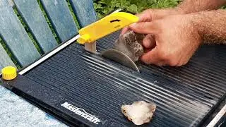 Cutting A Large Agate