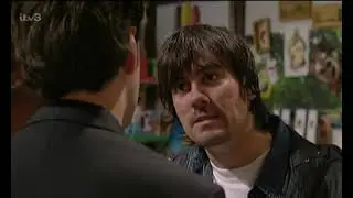 Emmerdale Cain Threatens Ethan Blake 21st June 2004