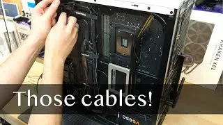 Phanteks Eclipse P400S cable management timelapse