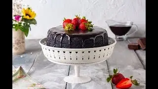 ألذ وأطعم كيكة شيكولاتة صيامي بدون بيض على طريقة أبلة منال