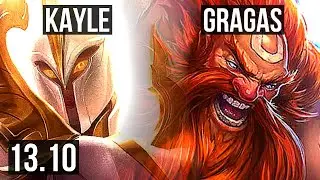 KAYLE vs GRAGAS (TOP) | 77% winrate, 4/2/6 | TR Grandmaster | 13.10