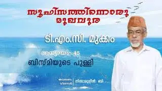 ബിസ്മിയുടെ പുള്ളി   |    അധ്യായം 45   |   സൂഫിസത്തിനൊരു മുഖവുര   TMC Usthad   #sufism