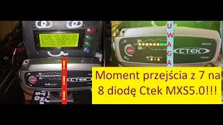 Ctek MXS 5.0 przejście z 7diody na 8.