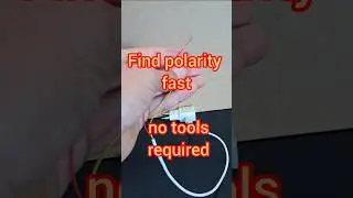 Fastest Way to Find Negative Wire (DC Only) #polaritytest #dcvoltage #DIY #findnegativewire