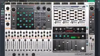 My favorite drum machine - Softube Heartbeat VST demo & preset sounds & MIDI files