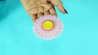 Fidget Spinner Toy High Speed Alloy EDC Sun Flower Modelling Hand Spinner - Pink