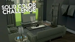 SOLID COLOR CHALLENGE // The Sims 4: Speed Build