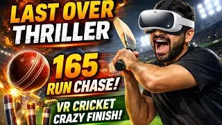 Meta Quest 3S Gameplay | IB Cricket Last Over Thriller 😱 165 Run Chase Went CRAZY!