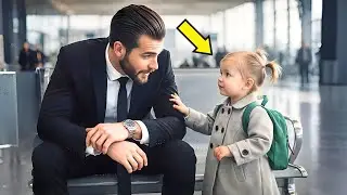 “VOCÊ TAMBÉM ESTÁ PERDIDO?” – GAROTINHA FALA COM MILIONÁRIO SOLITÁRIO NO AEROPORTO… E MUDA TUDO