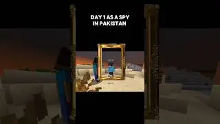 day 1 as a spy in pakistan #minecraft #minecrafthumor #minecraftshorts