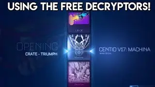 Using My Three FREE Decryptors? | Triumph Crate Opening!