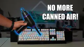 2-in-1 Rechargeable Keyboard Duster & Vacuum Overview