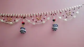 How to make beads beautiful bandhanwar at home #diy #khushart #handmade