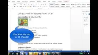 Creating an Accessible PDF from a WORD Document