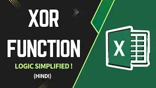Excel XOR Function 🤯 | OR vs XOR Explained with Example | Hindi