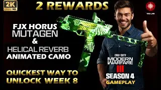 MW3 Season 4 week 8 FJX Mutagen blue print and Helical camo Fastest way to Unlock