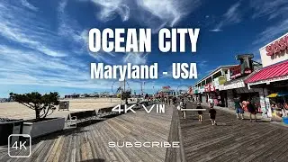 Ocean City, Maryland: A Scenic Adventure from Boardwalk to Fishing Pier [4K]