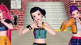 [MMD] BLACKPINK Pretty Savage - HUNTR/X Rumi, Zoey, Mira dance Kpop Demon Hunters Huntrix