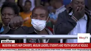 MUSEVENI MEETS NUP CONVERTS, MUSLIM LEADERS, STUDENTS AND YOUTH GROUPS AT KOLOLO