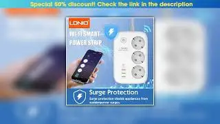 Hot Picks LDNIO Smart Power Strip Tuya WIFI Socket EU Plug Extension Cable Timing Adapter with 3 Pl