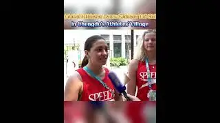 Global athletes learn Chinese Tai Chi in Chengdu's athletes' village #china #athlete #fyp #taichi