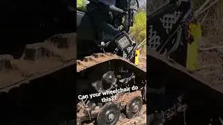 Can your #wheelchair do this?? #tracfab #tracked #offroad #wheelchairlife #fun