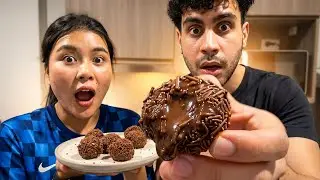 Tailandesa come Brigadeiro pela primeira vez