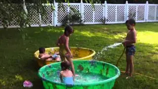 Gulf Shores Al Kids in backyard pool.MOV