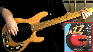 THOMASTIK JF344 Jazz Flat Wound 43-100 fresh set improv on Ernie Ball MUSIC MAN StingRay