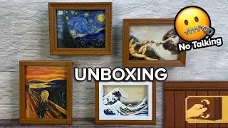 QueSera Series Living Paintings Miniature 52TOYS Unboxing Complete Set of 4 Blind Box ASMR Review