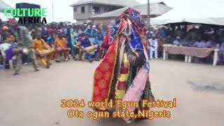 Watch the breathtaking display of the osun State masquerade at the world Egun Festival
