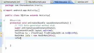 Android Application Development Tutorial   119   Setting up method to Read SQLite   YouTube