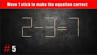 Brain Exercise. The matchstick puzzle. 2 - 3 = 7 #sabi-math #matchstickpuzzle #matchstickriddles