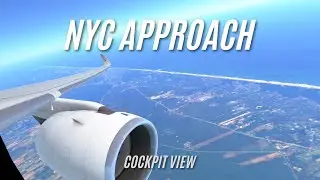 Final Approach Into New York | Lufthansa A350 | Cockpit View Arrival | Infinite Flight 