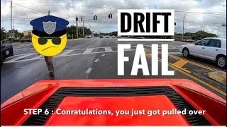 Pulled over for drifting my Ferrari Testarossa leaving cars and coffee