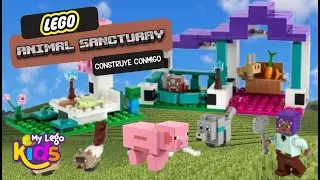 ! El CERDITO se ESCAPA del santuario de Minecraft en LEGO! ! Ayuda!
