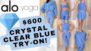 $600 HAUL💎 Alo Yoga Crystal Clear Blue Try On Haul | 8 Luxe Looks You&rsquo;ll Love