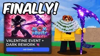 Dark Rework UPDATE FINALLY! Trailer + Valentines in Blox Fruits 💘