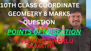10 TH CLASS MATHS COORDINATE GEOMETRY        
