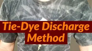 T-shirt reverse tie dye (discharge method )