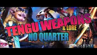 Guild Wars 2 | No Quarter New Tengu Weapon Showcase Plus Tengu Lore | Lore & Loot
