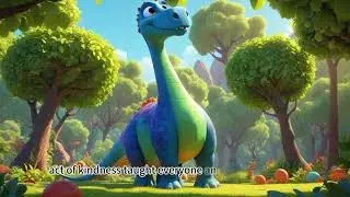 Lumo the Gentle Brachiosaurus | Teamwork and Kindness | Educational Dinosaur Story