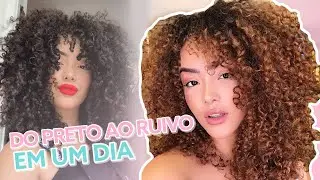 DO PRETO AO RUIVO EM UM DIA 😱😍